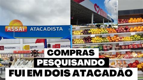 COMPRAS DO MÊS DE ABRIL 2023 pesquisando preços em dois atacadão YouTube