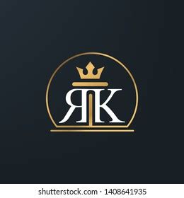 Royal Rk Monogram Logo Design Vector Stock Vector (Royalty Free) 1408641935 | Shutterstock