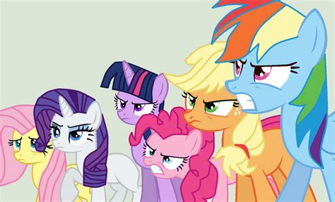 Mlp Mane 6 Angry Vector 81 By Twidashfan1234 On Deviantart