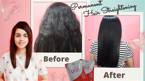 Permanent Hair Straightening At Home Using Schwarzkopf Glatt Cream