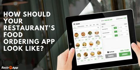 How Should Your Restaurant S Food Ordering App Look Like