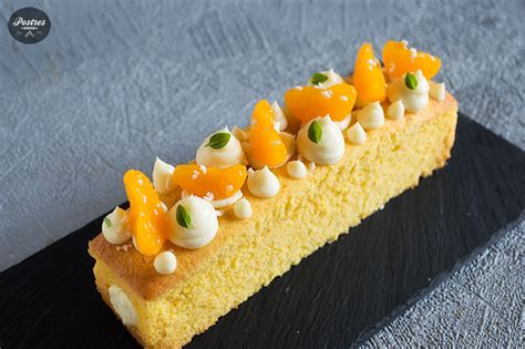 Cake De Mandarina Con Cremoso De Yogur Y Chocolate Blanco