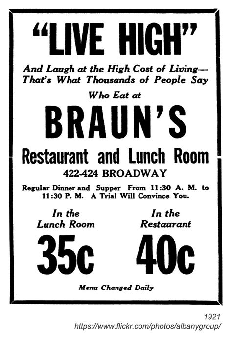 Braun S Restaurant And Lunch Albanygroup Archive Flickr