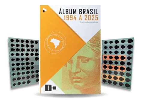 2 X Álbum Moedas Plano Real 1994 A 2025 Promoção Parcelamento sem juros