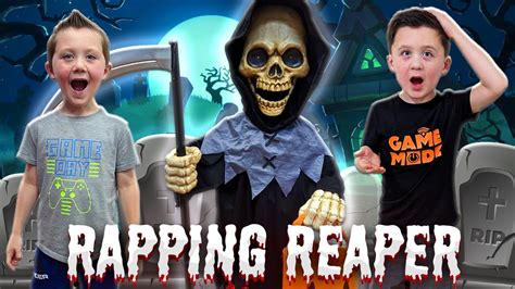 Rapping Reaper Lowes 2024 Unbox Setup Halloween Animatronic Lowes