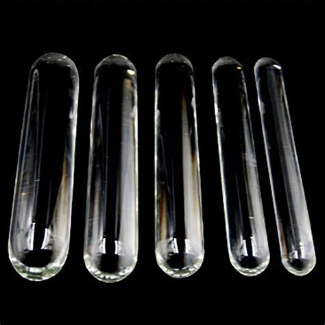 4 Size Clear Glass Anal Dildo Smooth Penis Butt Plug Adult Stimulator