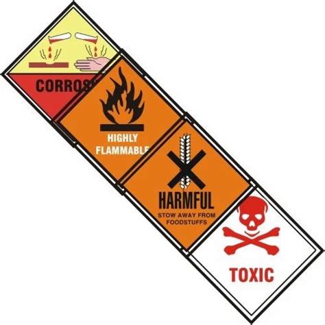 Chemical Sticker Chemical Safety Sticker Manufacturer From Thane