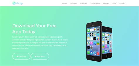Getapp - App Landing Page Template #67826