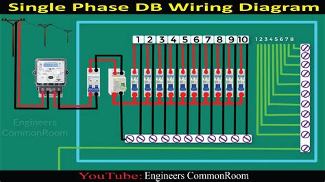 How To Wire Single Phase Consumer Unit With Rcd Iec Uk Eu