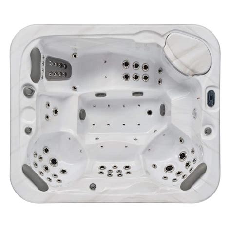 Luxury Spas Danika Person Jet Lounger Hot Tub With Bluetooth WS CG The Home Depot