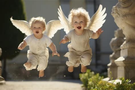 Premium Ai Image Angel Art Cupid Cute Children Purity Innocence Wings