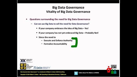 Real World Data Governance Webinar Big Data Governance What Is It