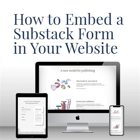 How to Embed a Substack Form in Your Website — Brilliant Author Website ... 