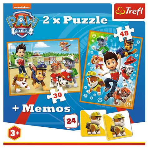 Puzzle Trefl W Memos Psi Patrol Na Ratunek Paw Patrol Zabawki