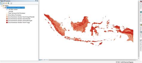 Data Shapefile Zona Kerentanan Gerakan Tanah Indonesia Lapak Gis