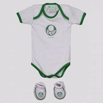 Kit Body Palmeiras Torcida Infantil Branco FutFanatics