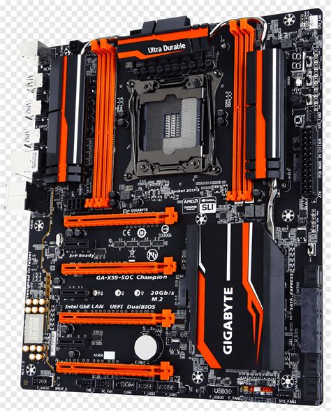 Intel X Mboard Gigabyte Technology Lga Overclocking Orange