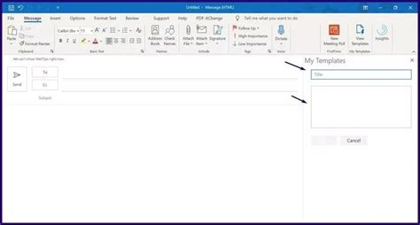 Cómo crear plantillas de correo electrónico en Microsoft Outlook la