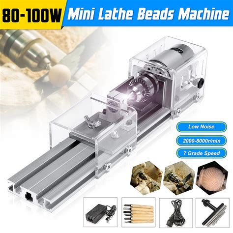 Lathes Mini Lathe Bead Machine Woodworking DIY Lathe Polisher Cutting