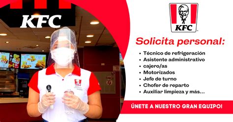 Kfc Busca Nuevo Personal Para Sus Locales Postula Empleos En Zona