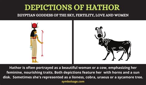 Hathor Egyptian Goddess Of Sky And Her Symbols Symbol Sage