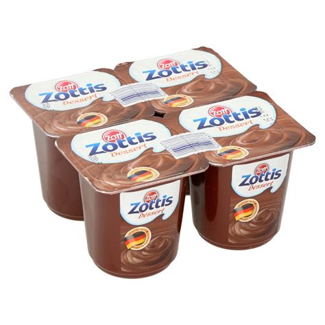 MLEČNI PUDING Z OKUSOM ČOKOLADE ZOTTIS ZOTT 4X115G SPAR Online