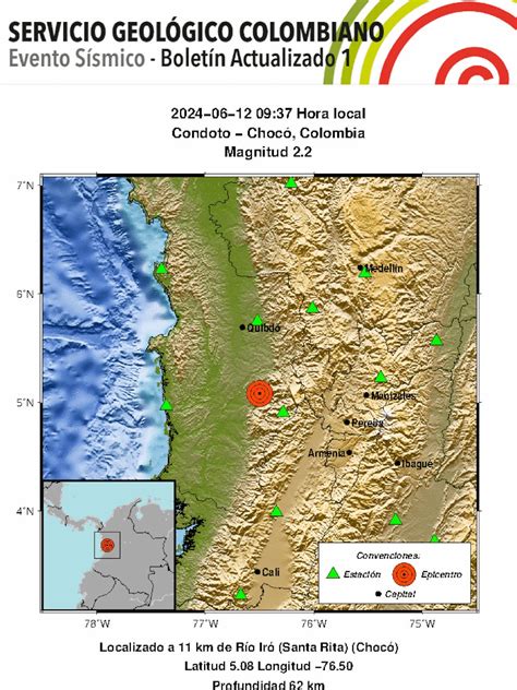 Temblor En Colombia Hoy Miércoles 12 De Junio De 2024 últimos Sismos Reportados Por El Sgc