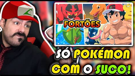 REACT QUAL MAIS FORTE POKÉMON DO ASH EM CADA GERAÇÃO YouTube