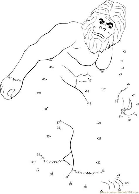 Bigfoot Sasquatch Coloring Pages Sketch Coloring Page