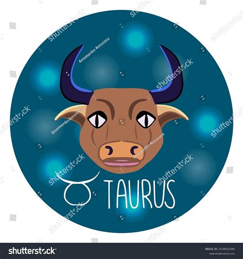 Astrological Taurus Zodiac Sign Horoscope Vector Stock Vector Royalty