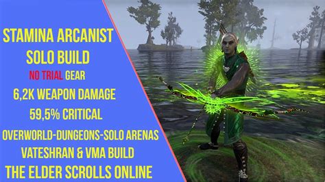 Eso Stamina Arcanist Solo Pve Build Necrom Vateshran Vma Build