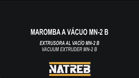 Maromba A V Cuo Mn B Estrusora Al Vac O Mn B Vacuum Extruder