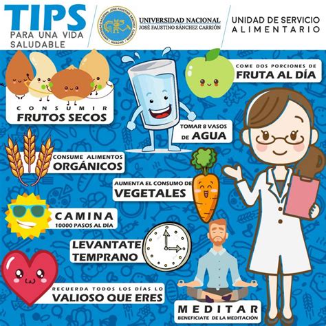 TIPS PARA UNA VIDA SALUDABLE Oficina De Bienestar Universitario