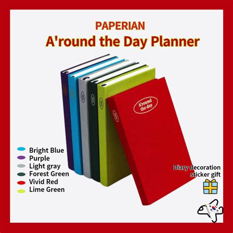 Paperian Around The Day Plannerkorean Diarypaperian Weekly Planner