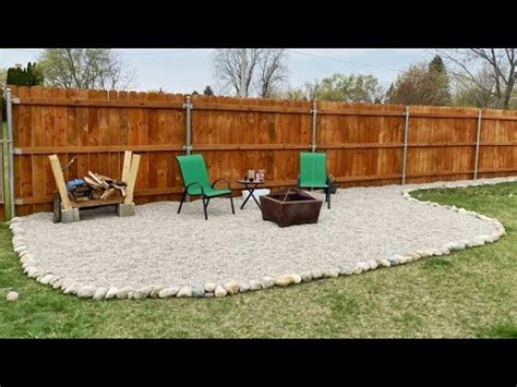 Diy Pea Gravel Patio Youtube