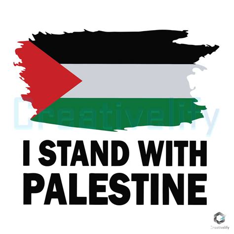 I Stand With Palestine Svg Palestine Supporters File Creativelify