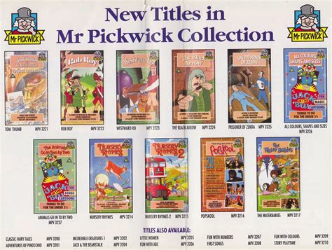 Mr Pickwick Advert Inside Vhs Cover Classic Vhs Museum Uk Flickr