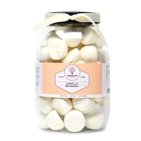 Vanilla Flavoured Marshmallow Balls Ribbon Large T Jar 600 G