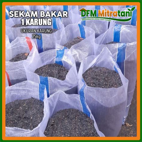 Jual Arang Sekam Bakar Karung Sekam Bakar Media Tanam Karung