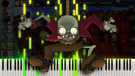 Graze The Roof Plants Vs Zombies Soundtrack Piano Tutorial MIDI