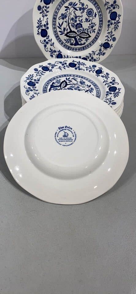 Vintage Enoch Wedgwood Blue Heritage Blue Onion Etsy