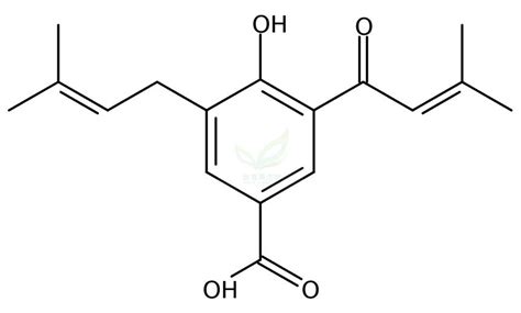 4 羟基 33 甲基 2 丁烯酰基 53 甲基 2 丁烯基苯甲酸 4 Hydroxy 33 Methyl 2 Butenoyl 53