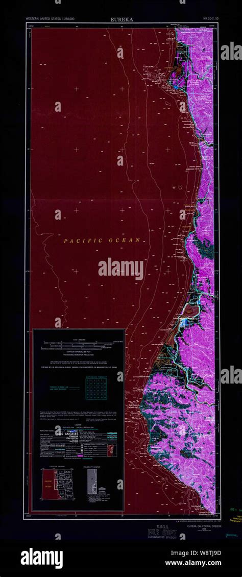 Map Of Eureka Hi Res Stock Photography And Images Alamy