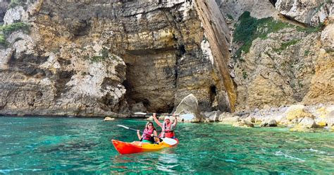 Jávea Cala Portixol Kayak Tour with Caves Snorkeling GetYourGuide