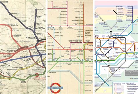1907 10 George Philip Large Early London Underground Map 57 Off