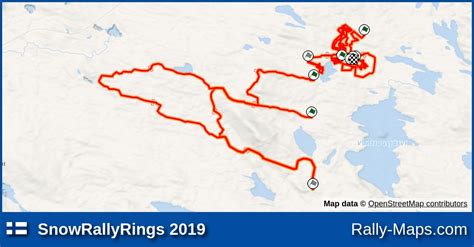 Streckenverlauf SnowRallyRings 2019 RallyeKarte De