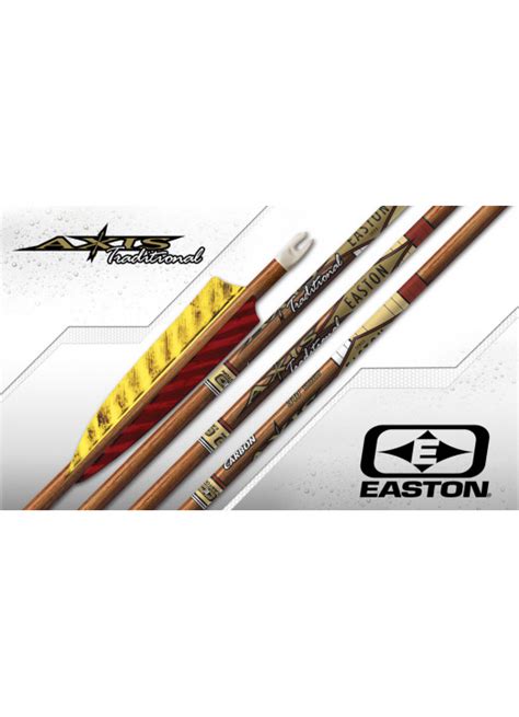 Tubes Carbone Imitation Bois EASTON 5MM AXIS TRADITIONAL