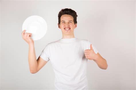 Premium Photo Man Holding Plate