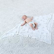 Lifetree Muslin Swaddle Blankets Dandelion Print Bamboo Cotton Soft