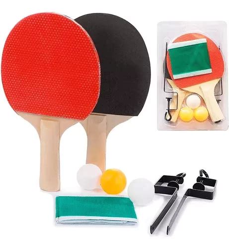 Kit Ping Pong Tênis De Mesa Raquetes Bolinhas Rede C suporte MercadoLivre